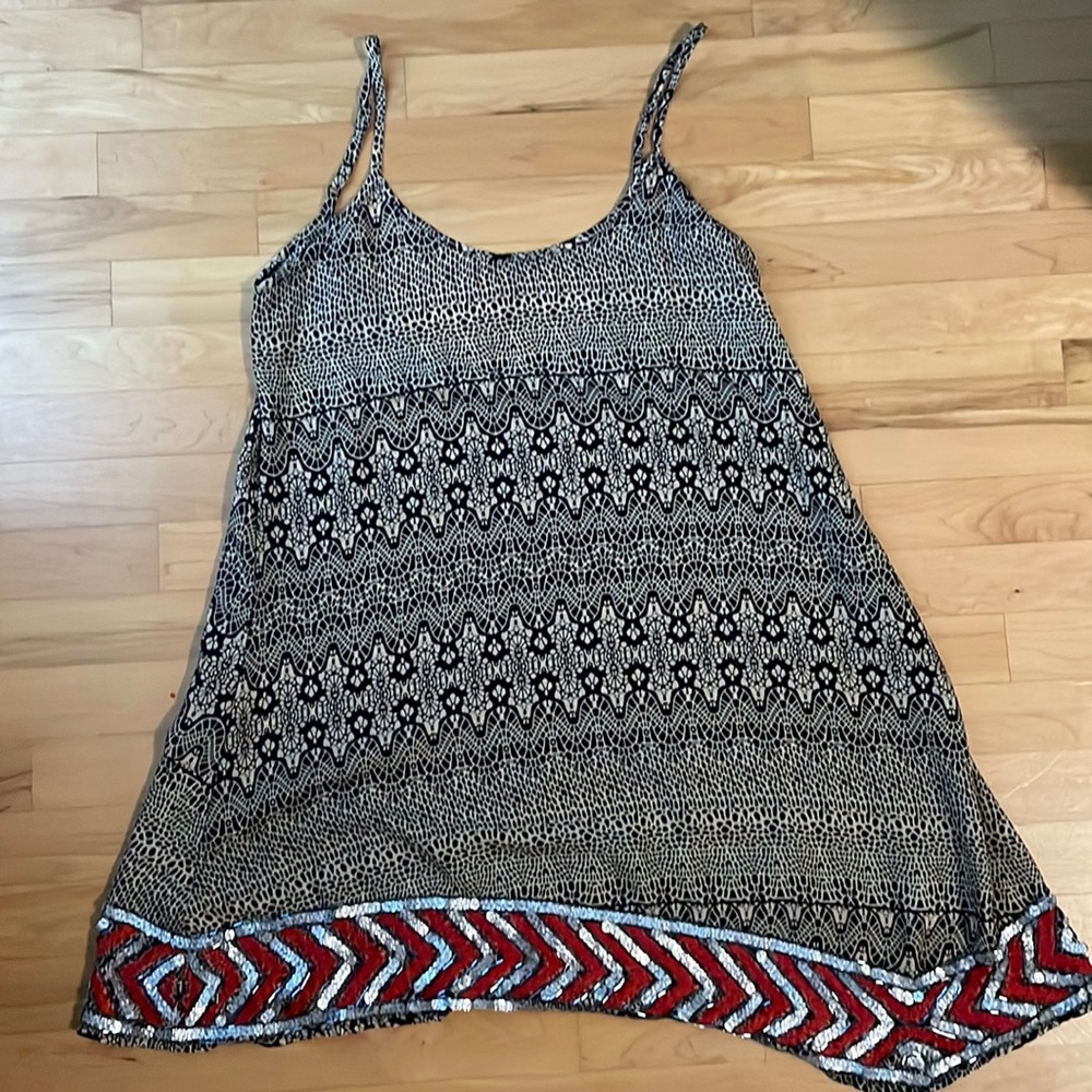 ASOS Sequin Hem Slip Dress